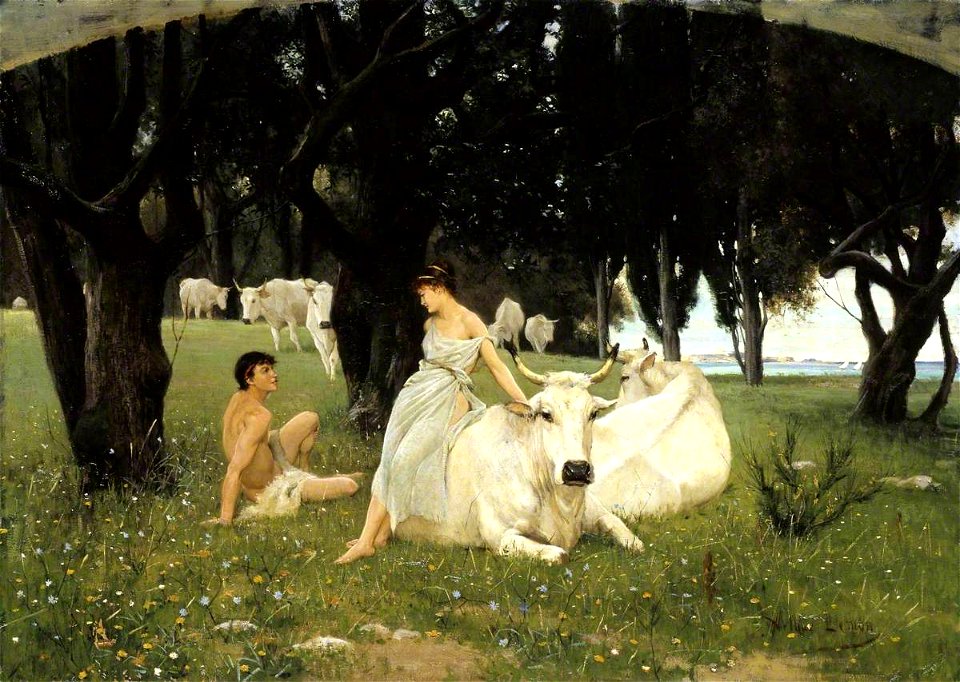 Arthur Lemon (1850-1912) - The Wooing of Daphnis - T07562 - Tate