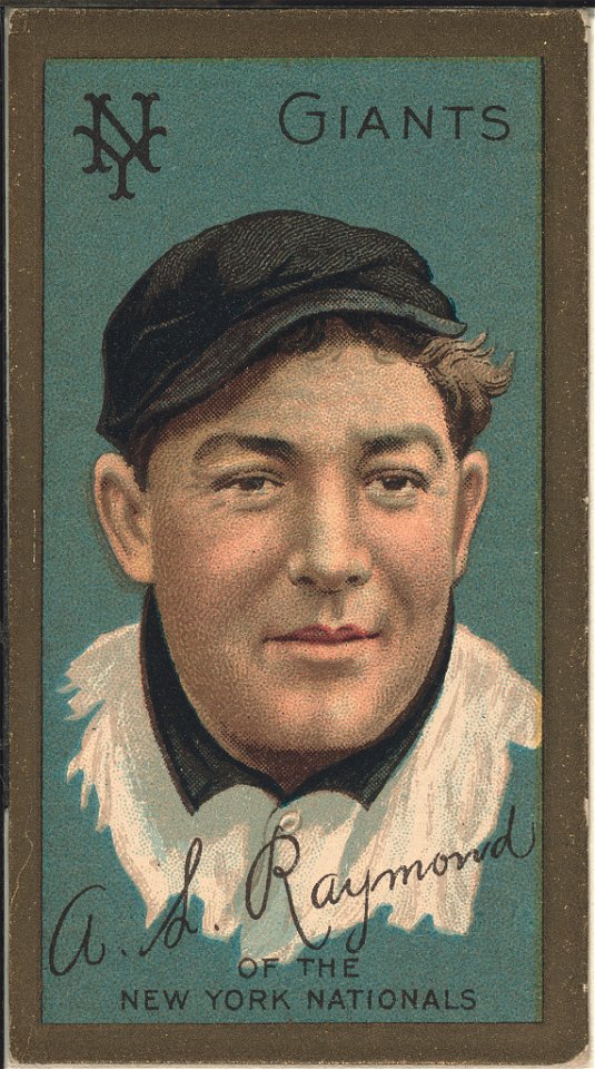 Arthur L. Raymond, New York Giants, baseball card portrait LCCN2008677499