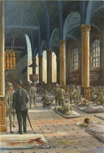 Arthur Nantel-Bivouacking in a Church (CWM 19710261-0490)