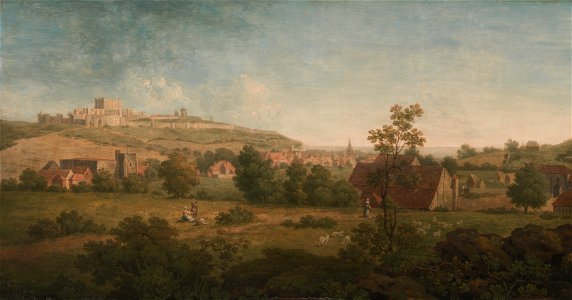 Arthur Nelson - Landscape, with Dover Castle in the Distance - Google Art Project