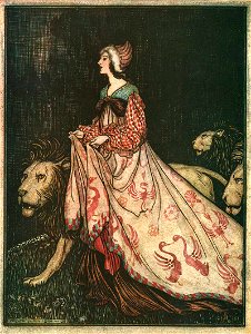 Arthur Rackham The Lady and the Lion