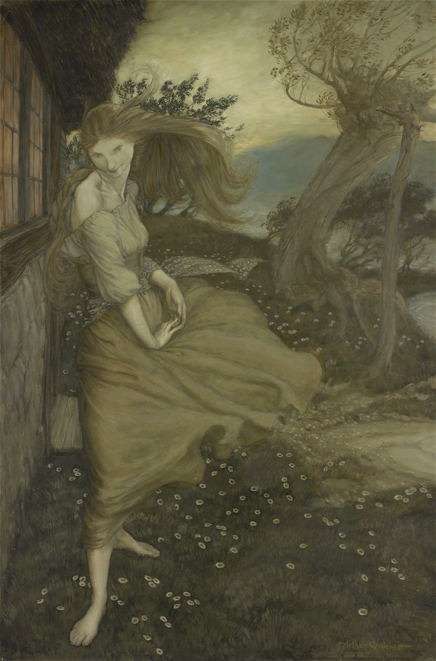Arthur Rackham - Undine at the Window - 1965.122 - Yale University Art Gallery