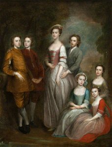 Arthur Pond (1701-1758) (attributed to) - Rhoda Delaval (1725–1757), Later Lady Astley, and Her Siblings, Sir Francis Blake Delaval (1727–1771 - 1276686 - National Trust