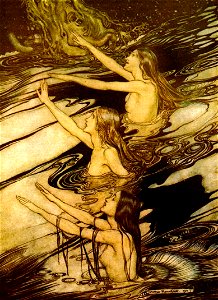 Arthur Rackam Die Rheintöchter