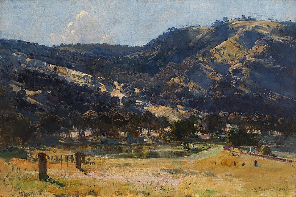 Arthur Streeton - Afternoon Light, Goulburn Valley