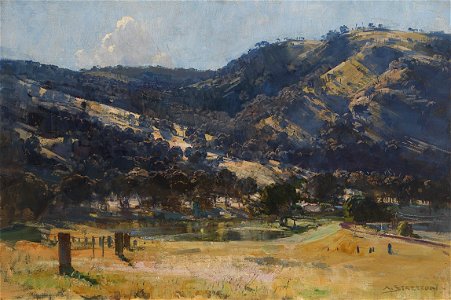 Arthur Streeton - Afternoon Light, Goulburn Valley