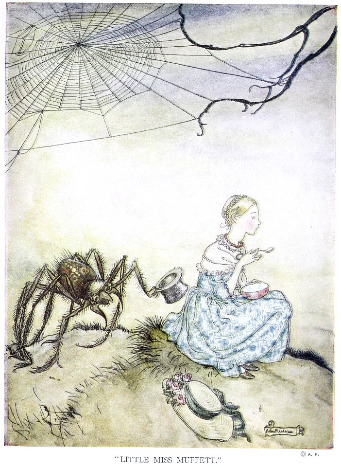 Arthur Rackham Little Miss Muffet