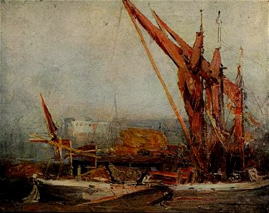 Arthur Streeton - Hay Barges on the Thames