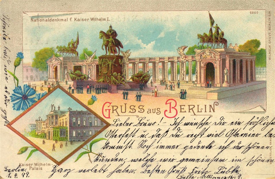 Berlin, Mitte, Nationaldenkmal Kaiser Wilhelm I, 1899