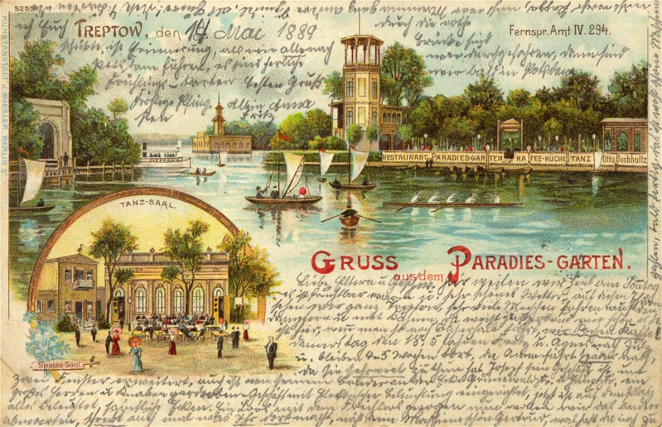 Berlin, Treptow, Berlin - Paradiesgarten (2) (Zeno Ansichtskarten)