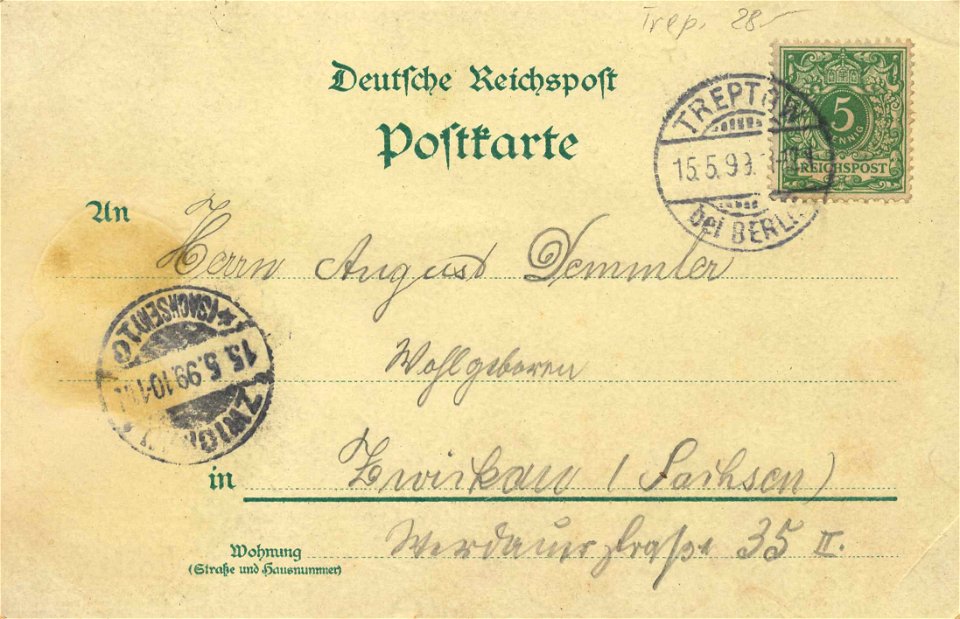 Berlin, Treptow, Berlin - Paradiesgarten (2) (back) (Zeno Ansichtskarten)