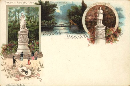 Berlin, Tiergarten, Berlin - Denkmal Königin Luise (Zeno Ansichtskarten)