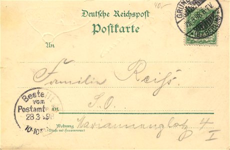 Berlin, Wilmersdorf, Berlin - Halensee, Kurfürstenpark (back) (Zeno Ansichtskarten)