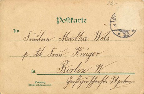 Berlin, Tiergarten, Berlin - Potsdamer Bahnhof (2) (back) (Zeno Ansichtskarten)