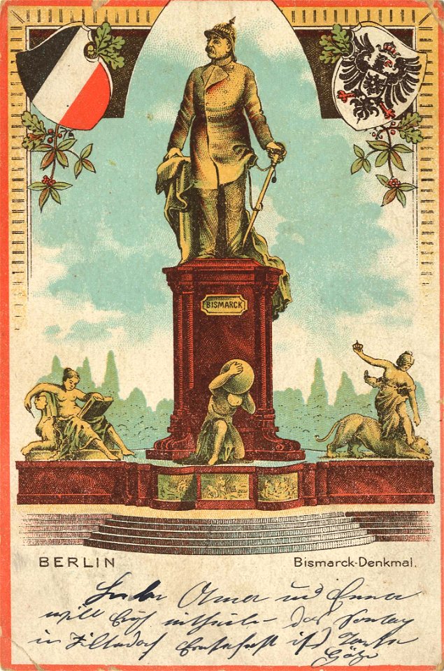 Berlin, Tiergarten, Bismarck-Nationaldenkmal, 1902b