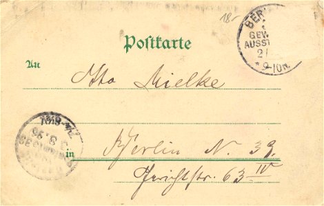 Berlin, Treptow, Berlin - Berliner Gewerbe-Ausstellung 1896 (2) (back) (Zeno Ansichtskarten)