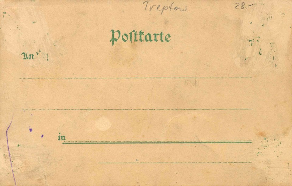 Berlin, Treptow, Berlin - Berliner Gewerbe-Ausstellung 1896 (back) (Zeno Ansichtskarten)