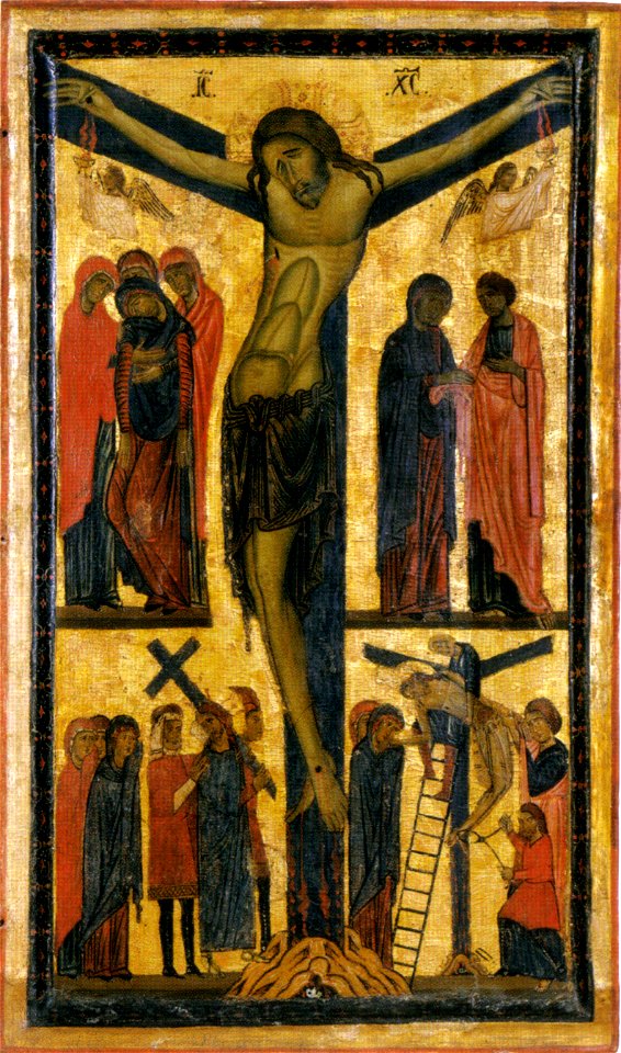 Bonaventura berlinghieri, crocifissione, uffizi