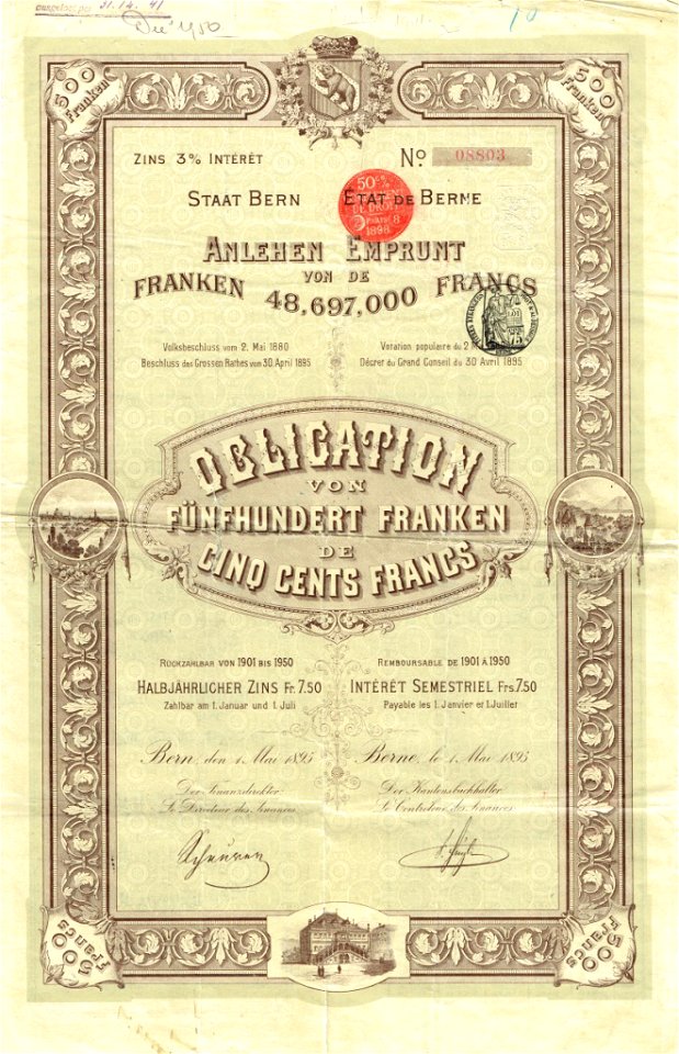 Bern Kanton 1895