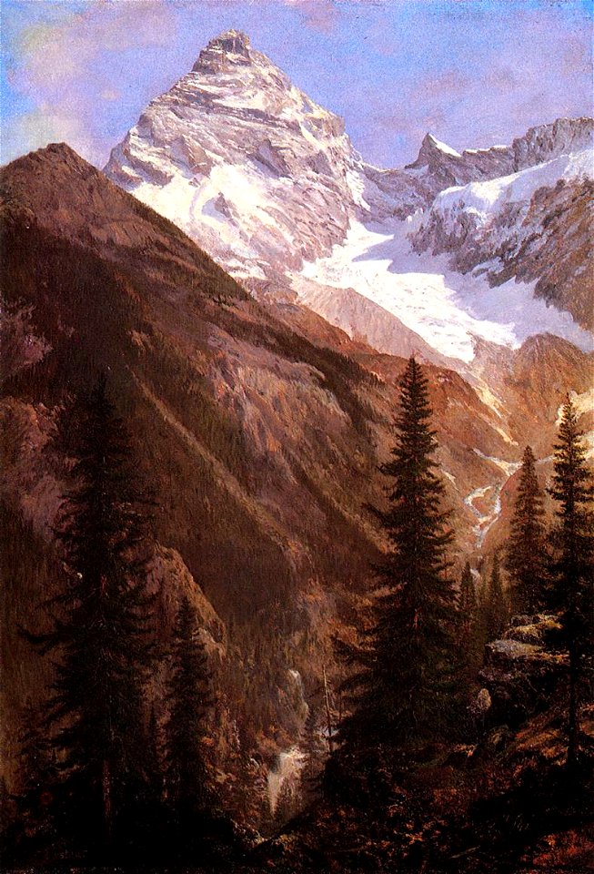Bierstadt Albert Canadian Rockies Asulkan Glacier