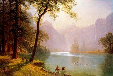 Bierstadt Albert Kern-s River Valley California. Free illustration for personal and commercial use.