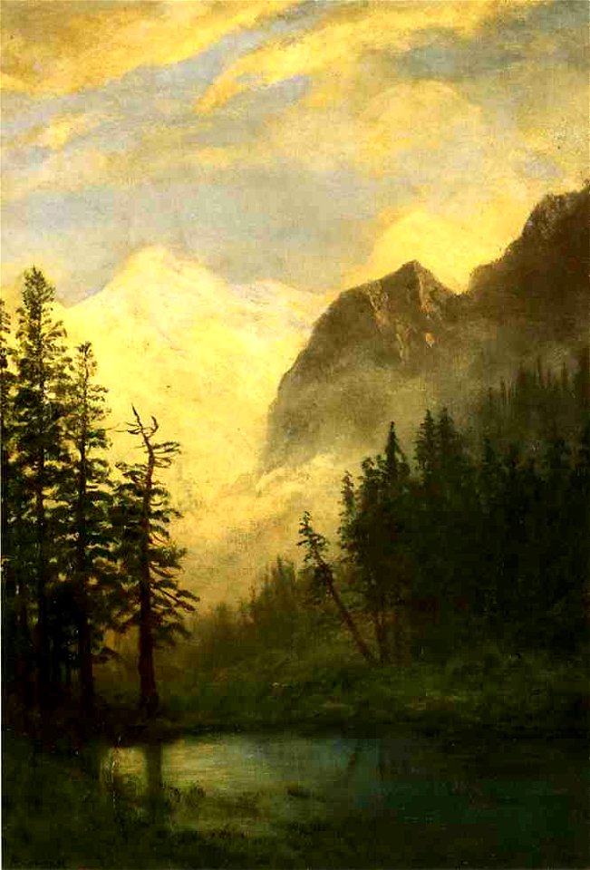 Bierstadt Albert Mountain Landscape