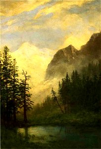 Bierstadt Albert Mountain Landscape