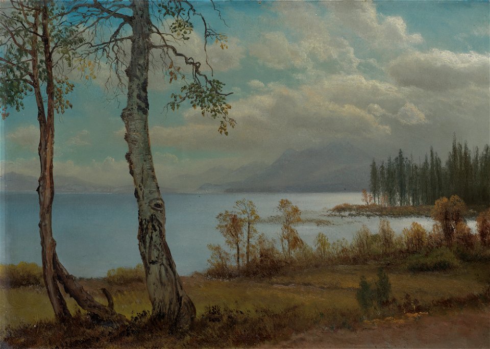 Albert Bierstadt - ‚Lake Tahoe‘ - Free Stock Illustrations | Creazilla