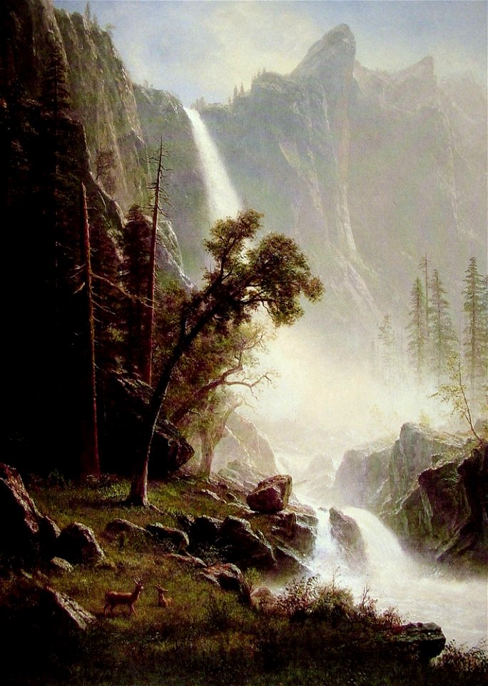 HRSOA AlbertBierstadt-Bridal Veil Falls Yosemite