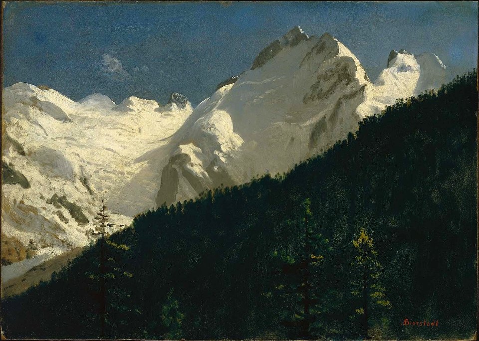 Albert Bierstadt - Piz Bernina, Switzerland