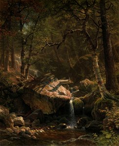 Mountain Brook oil 1863 Albert Bierstadt