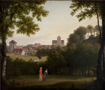 C.W. Eckersberg, Prospekt af Lyngby 1810, KMS3806