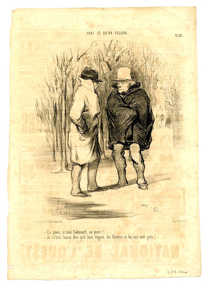Ca pince, M'sieu Galimard, ça pince!... (It's cold, Mr Galimard, it's cold!...) (BM 1939,0602.87)
