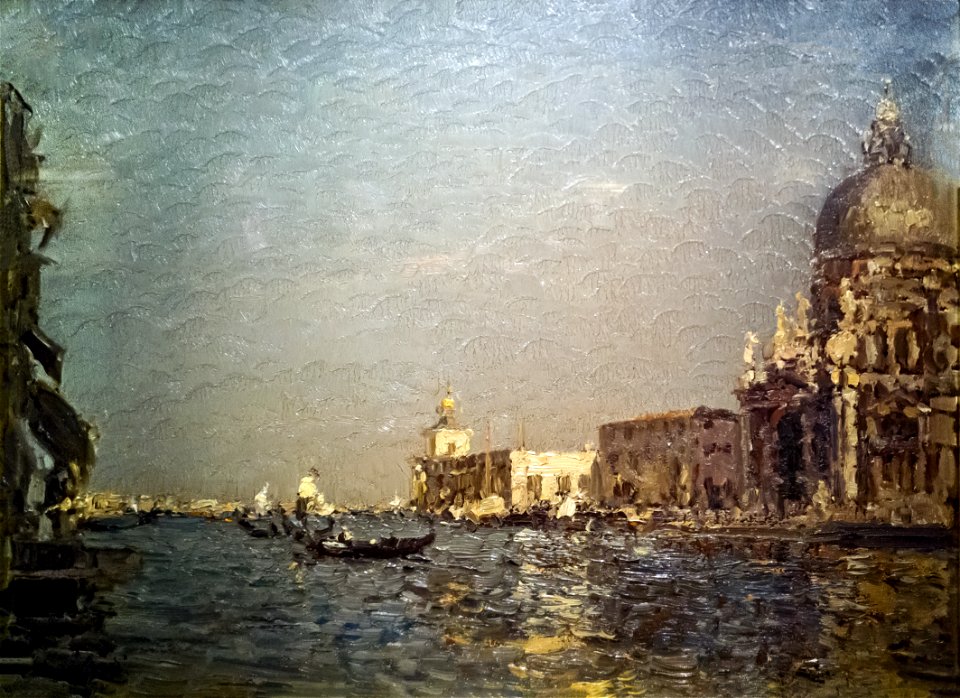 Ca' Rezzonico - Il Canal Grande con la Chiesa della Salute (Inv.226) - Emma Ciardi
