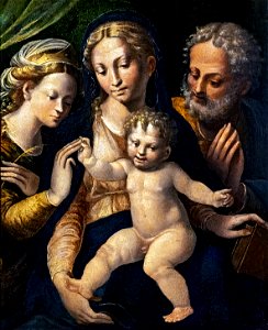 Ca' Rezzonico - Matrimonio mistico di Santa Caterina (Inv.236) - Biagio Pupini detto Dalle Lame