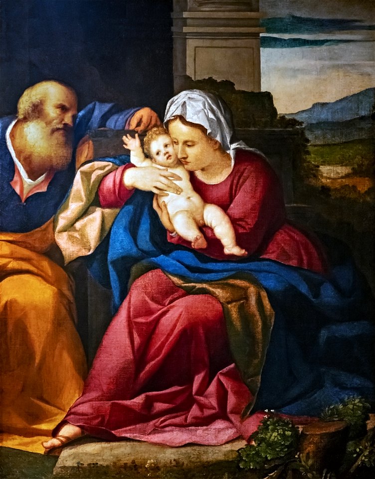 Ca' Rezzonico - Sacra Famiglia (Inv.011) - Jacopo Palma il Vecchio