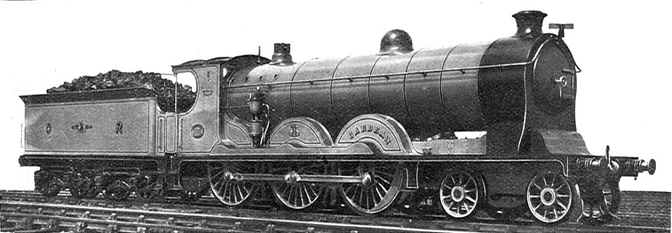 Caledonian Railway 4-6-0 locomotive, 903 Cardean (Howden, Boys' Book of Locomotives, 1907)