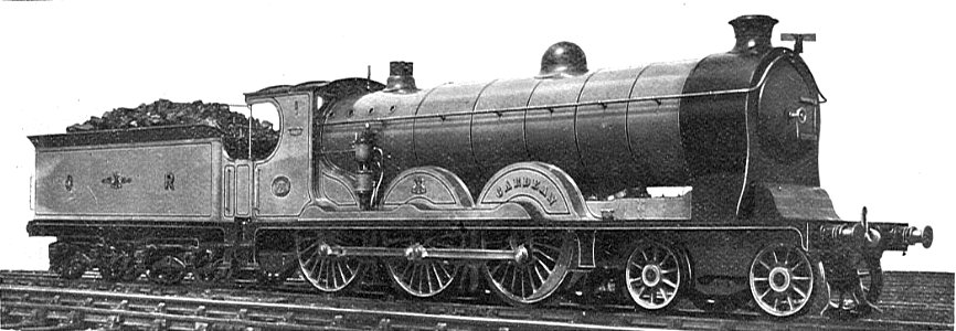 Caledonian Railway 4-6-0 locomotive, 903 Cardean (Howden, Boys' Book of Locomotives, 1907)