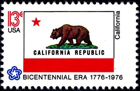 California Bicentennial 13c 1976 issue