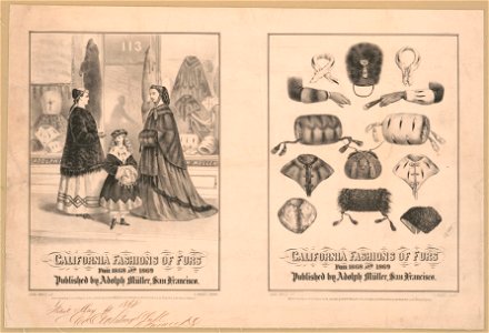 California fashions of furs for 1868 and 1869 - A. Nahl ; Nahl Bro's of S.F. ; L. Nagel print. LCCN2013645280