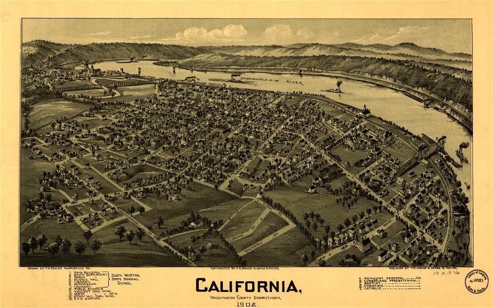 California, Washington County, Pennsylvania, 1902 LOC 86697141