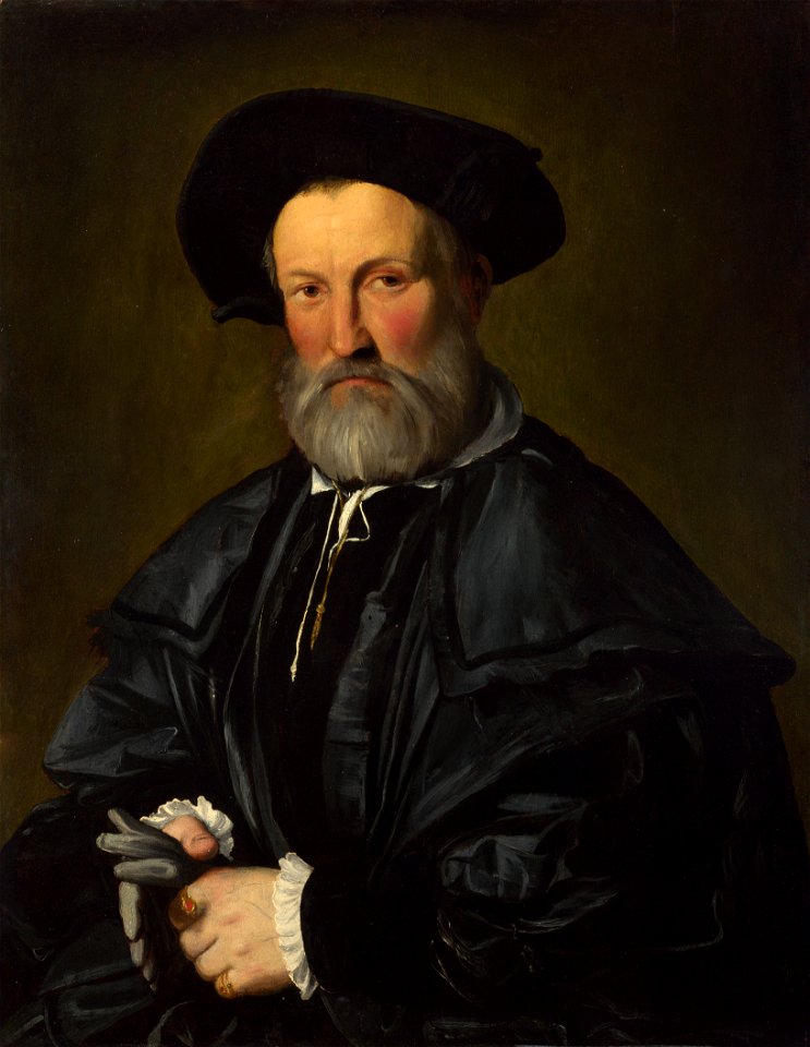 Callisto Piazza Da Lodi - Portrait of a bearded man