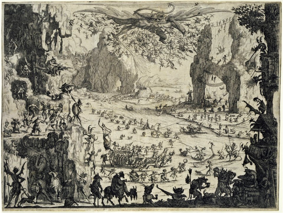 Callot, Jacques, Temptation of St. Anthony, first version, ca. 1616-1617