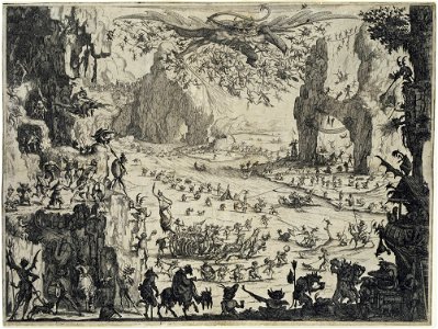 Callot, Jacques, Temptation of St. Anthony, first version, ca. 1616-1617