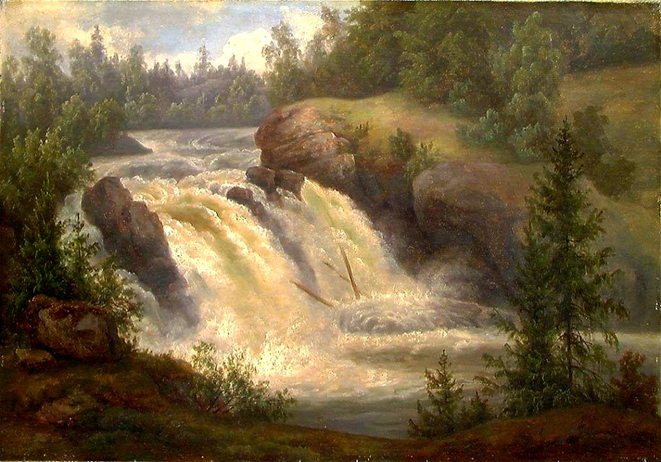 Jacob Calmeyer - The Waterfall at Lysaker - NG.M.00249 - National Museum of Art, Architecture and Design