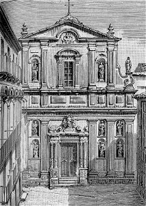 Caltagirone – Chiesa del Gesù (xilografia)