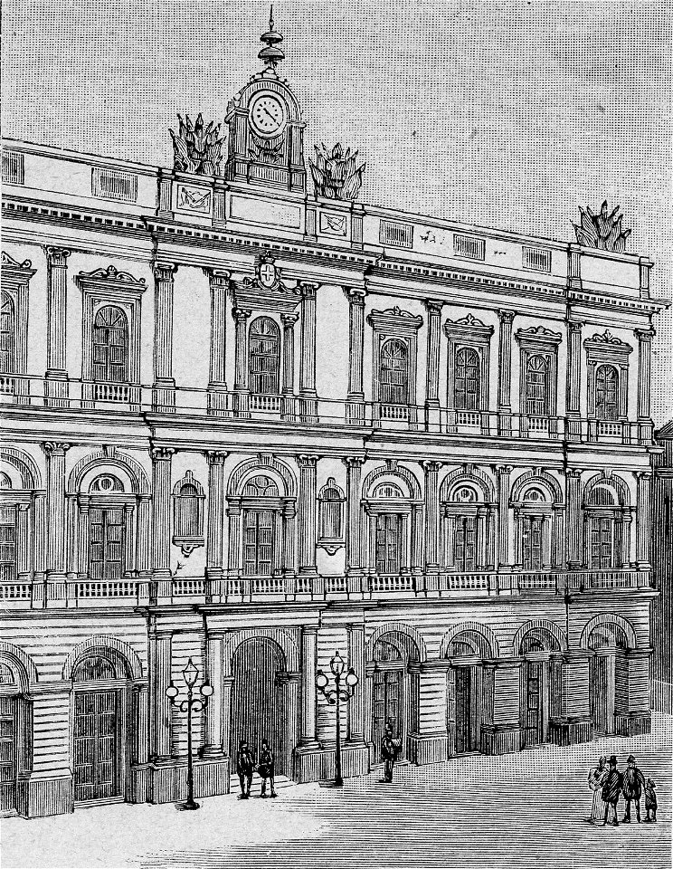 Caltagirone – Palazzo Municipale (xilografia)