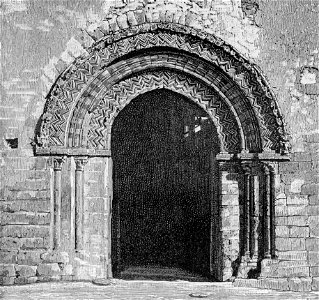 Caltanissetta – Porta della chiesa di S. M. degli Angioli (xilografia)