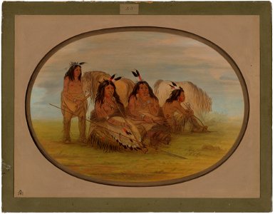 Camanchee Chief with Three Warriors C16496