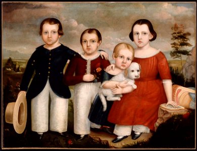 Calvin Balis - The Nellis Children of Sherburne, New York - 1981.109 - Museum of Fine Arts